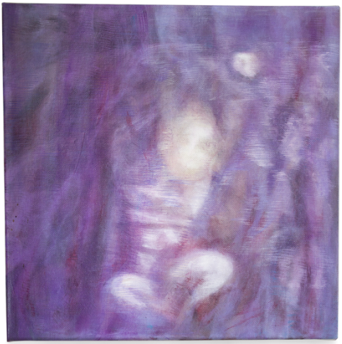 Bracha L Ettinger, Mamalangue n. 6, 2014-2015, oil on canvas, 25 x 25 cm