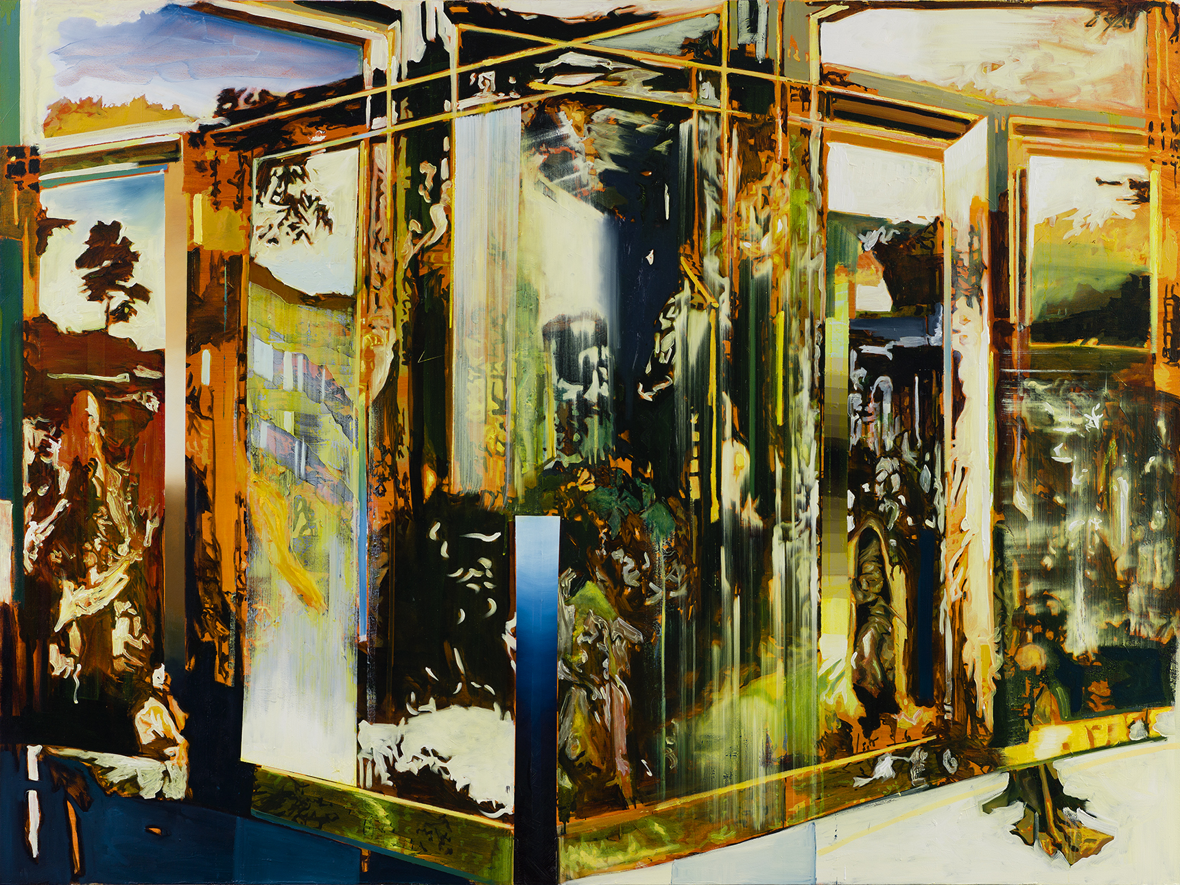 Oren Eliav, Transfiguration, 2014, oil on canvas, 160 x 215 cm