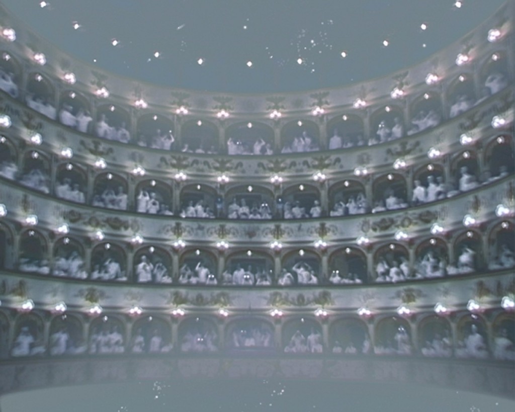 Grazia Toderi, Eclissi (Eclipse), 1999, video projection, loop, DVD, various dimensions, color, stereo sound