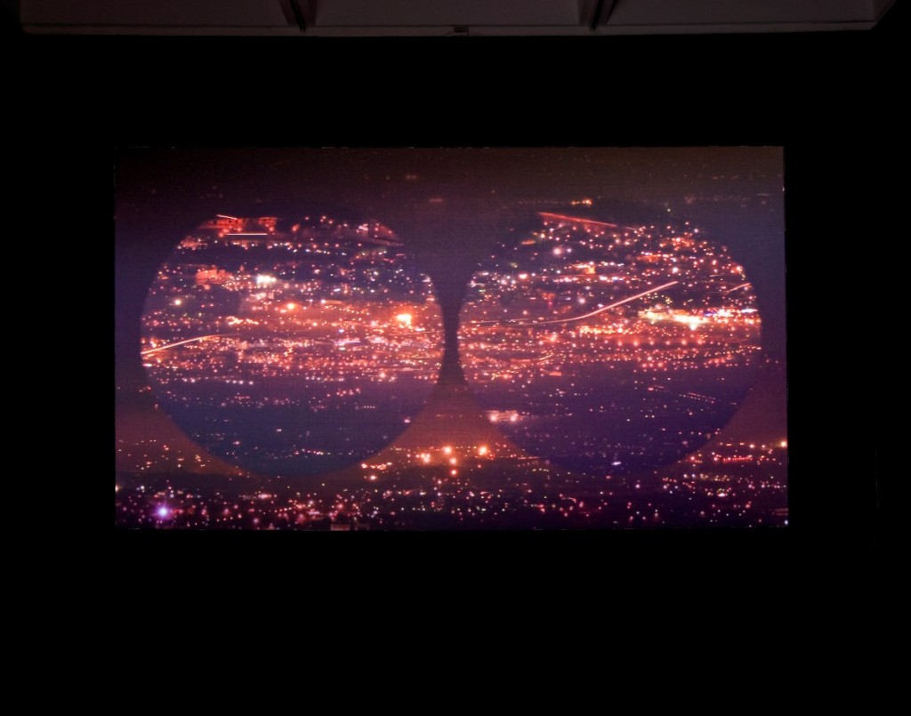 Grazia Toderi, Orbite Rosse (Red Orbits), 2009, video projections, 16/9, loop, BlueRay, various dimensions, color, sound. Installation view, Hirshhorn Museum and Sculpture Garden, Smithsonian Institution, Washington DC, 2011