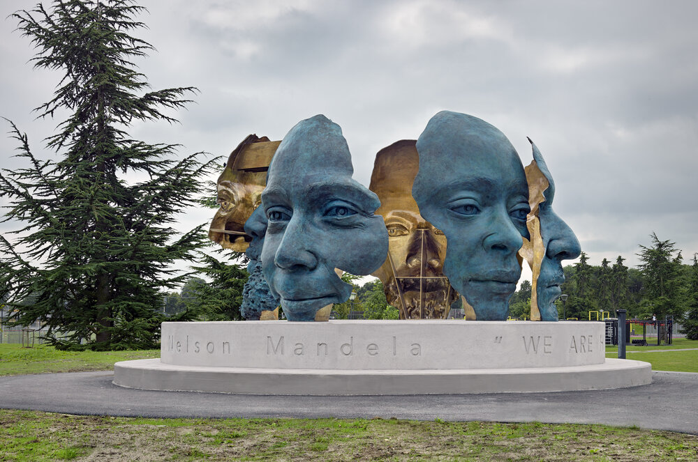 Mohau Modisakeng,
"Rona Batho”,
`2021,
Nelson Mandela Monument Project commissioned by the City Of Amsterdam at the Nelson Mandelapark, The Bijlme