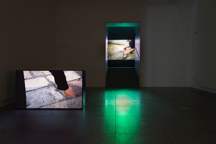 Nira Pereg, The right to clean, 2015, Multi Channel Video installation, Installation at Anna Ticho House, The Israel Museum