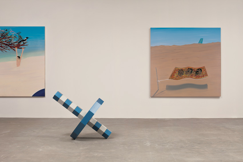 Reuven Israel and Shai Azoulay,, Superpartners, 2011, Installation view, Tel Aviv Museum