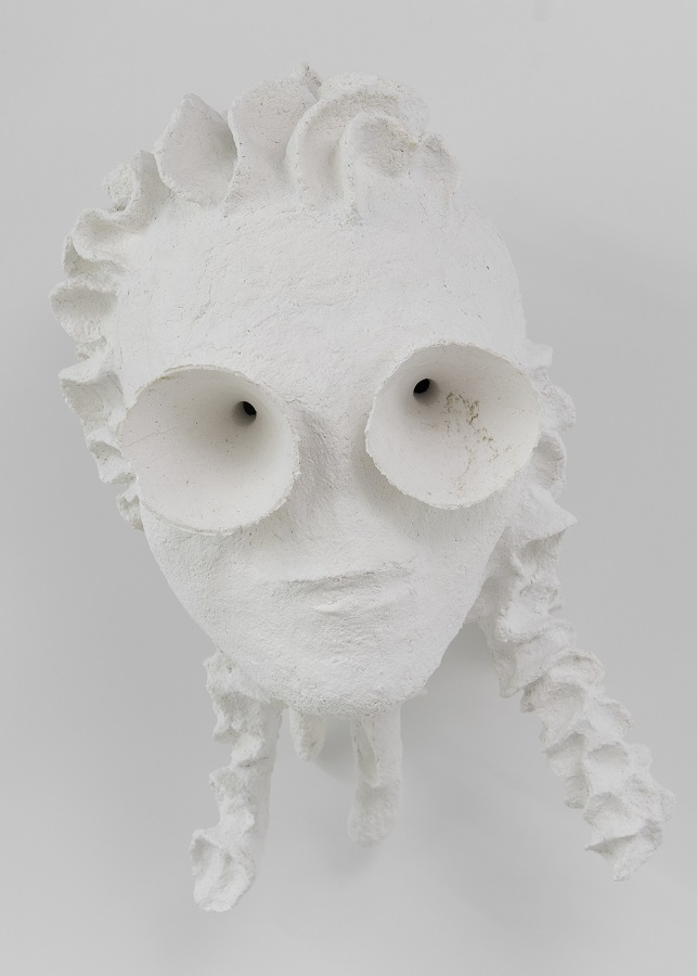 Tommy Hartung, White Devil, #4, 2016, celluclay and varnish, 53.3 x 33 x 33 cm
