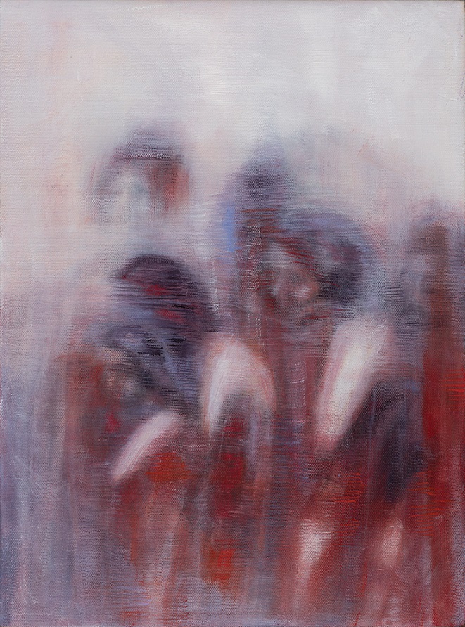 Bracha L. Ettinger, Rachel Pieta Medusa 3, 2015-2018, oil on canvas, 40 x 30 cm
