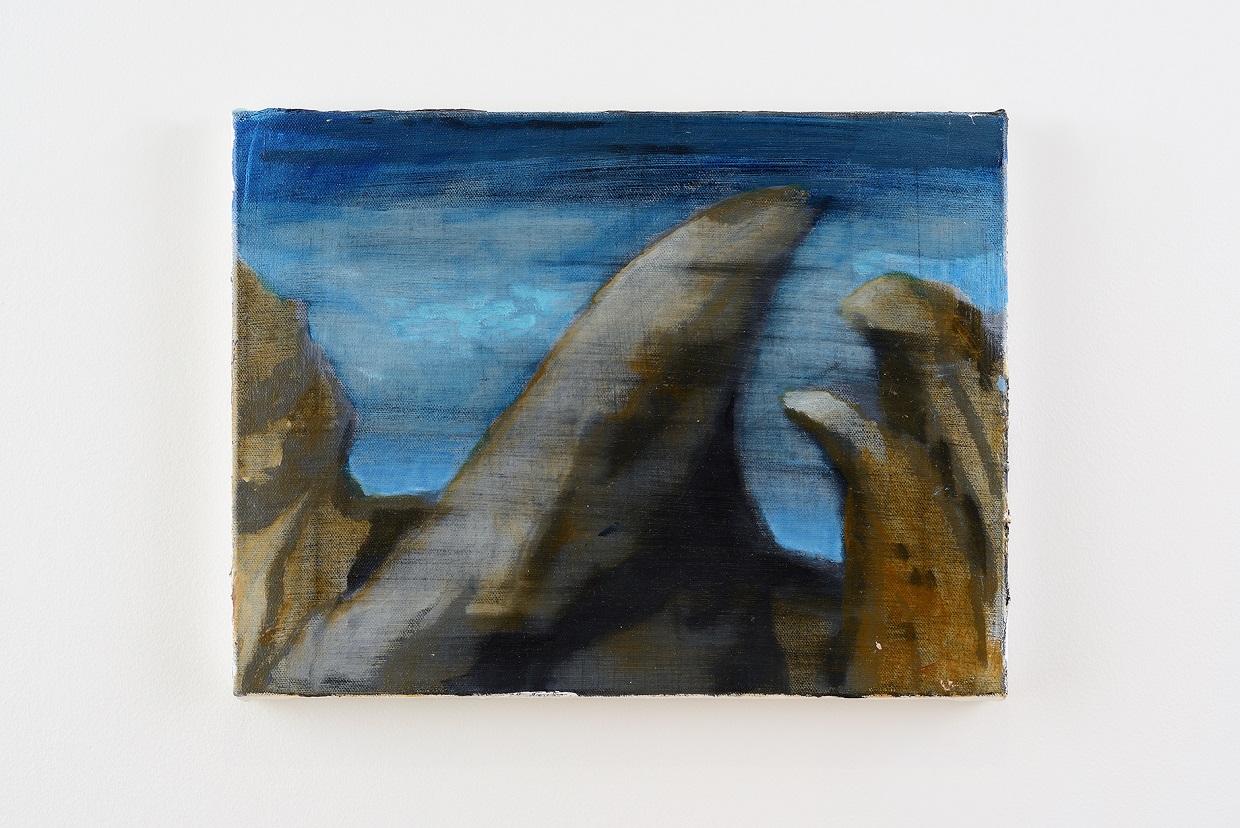 Oren Eliav, Curve, 2020, oil on canvas, 30 x 40 cm