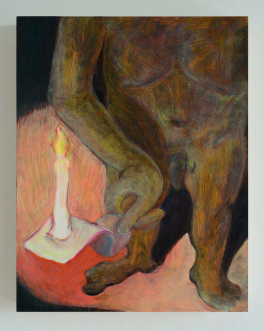 Damien H. Ding, Jealousy, 2020, oil on panel, 35.5 x 28 cm