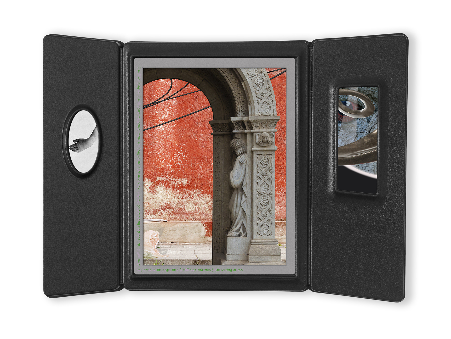 Catherine (case 1001)
2020, inkjet prints, acrylic face mount, vacuum formed frame, 51.5x70x5 cm