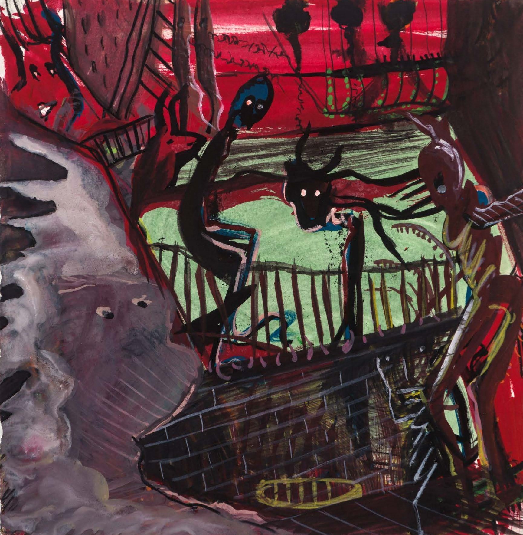 Shira Ben Eliyahu
"The Raging Bull"
2021
Gouache on Paper
19x19 cm