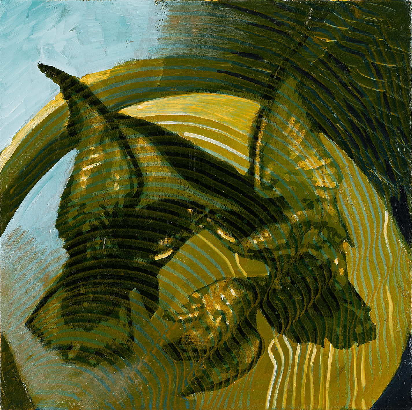 "Synapse", 
2022,
Oil on canvas,
40x40 cm