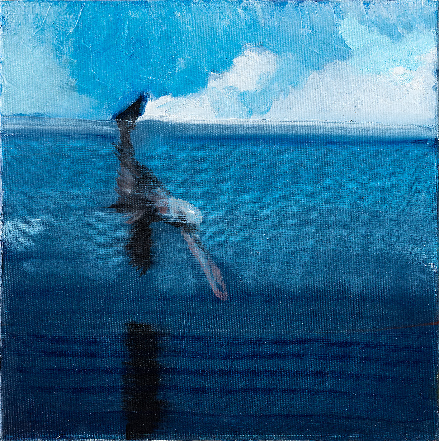 "Bird III", 
2022,
Oil on canvas,
30x30 cm