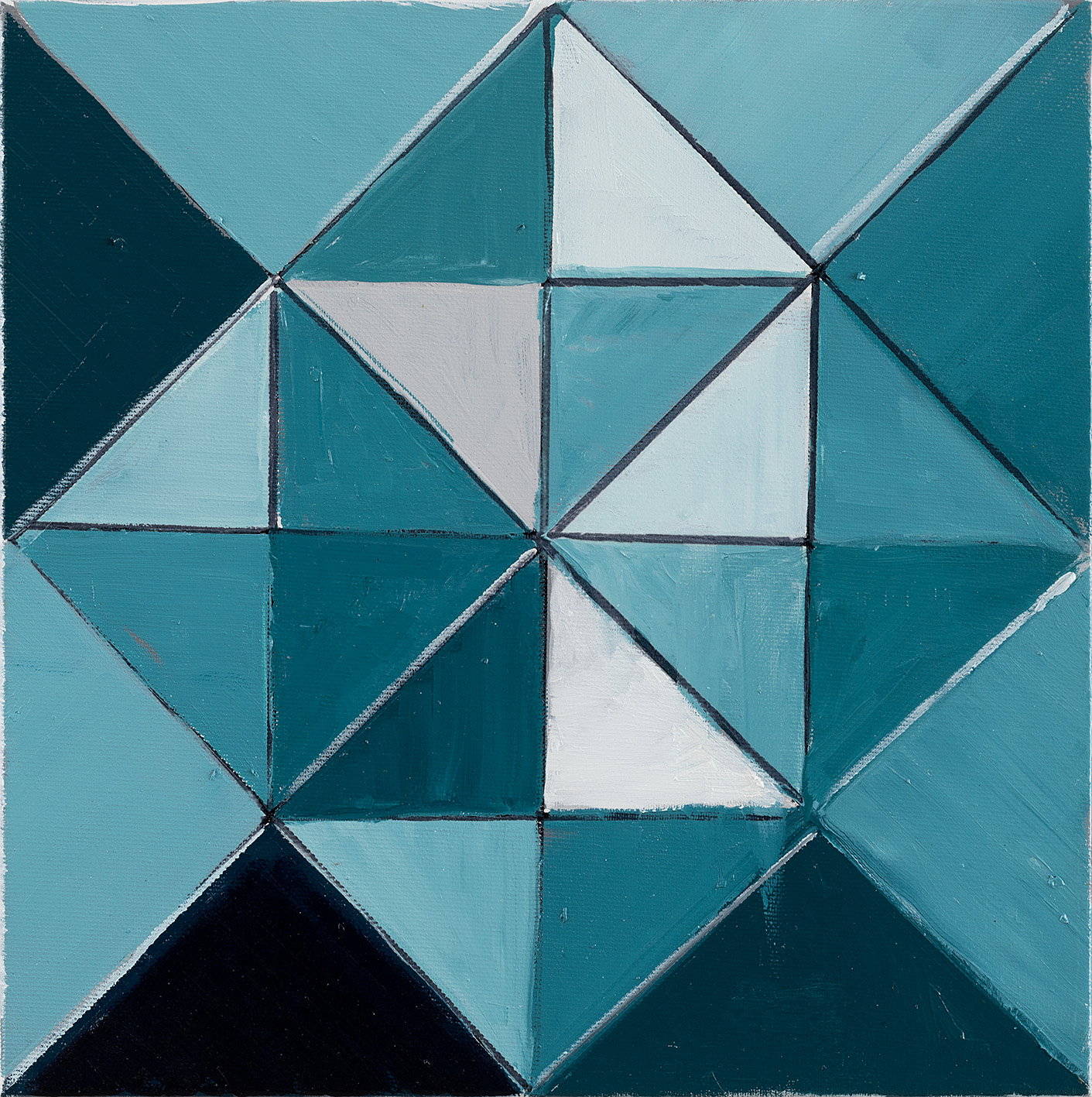 "Mirror IV", 
2022,
Oil on canvas,
30x30 cm
