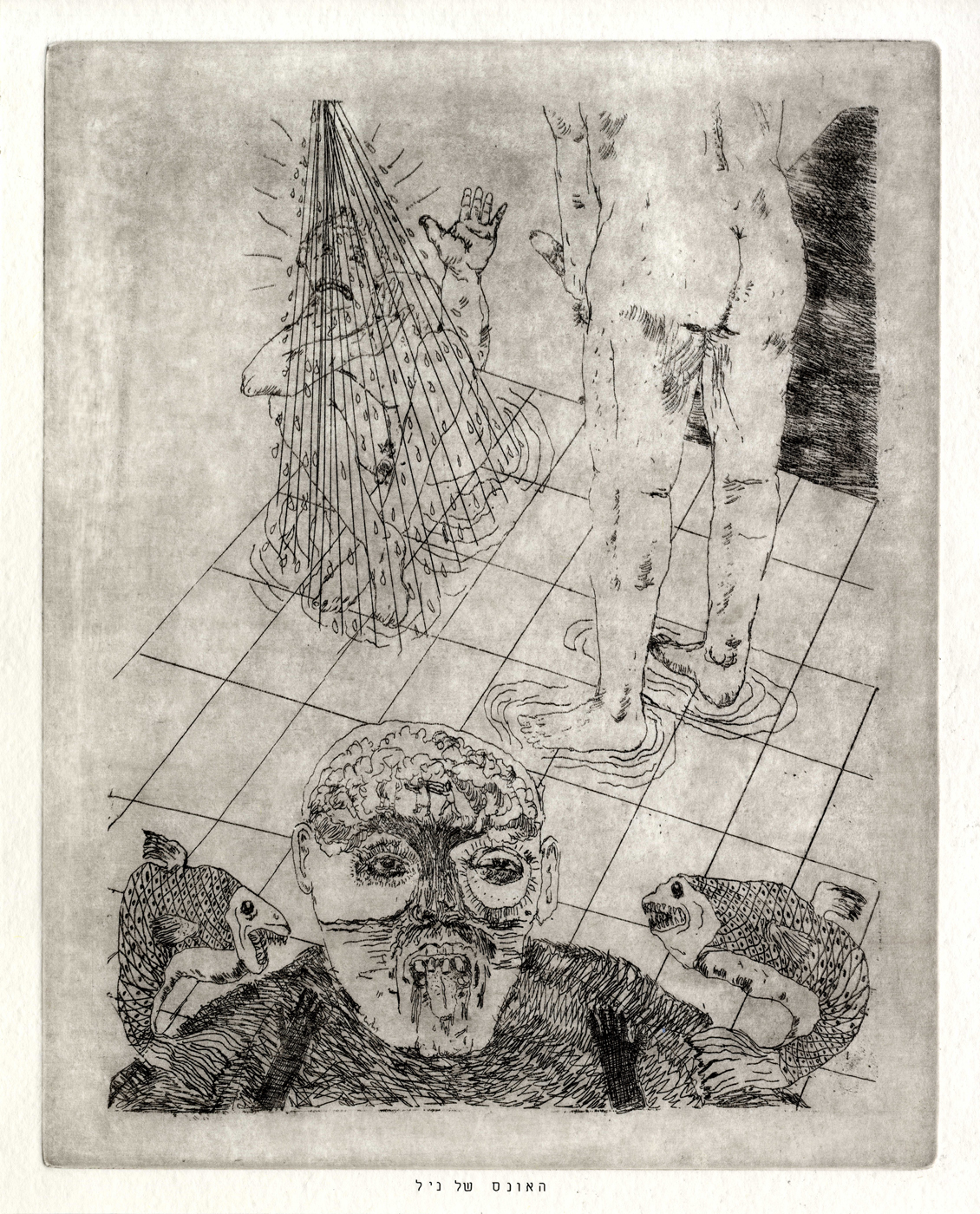 The rape of Nil, etching, 20X25 cm, 2015