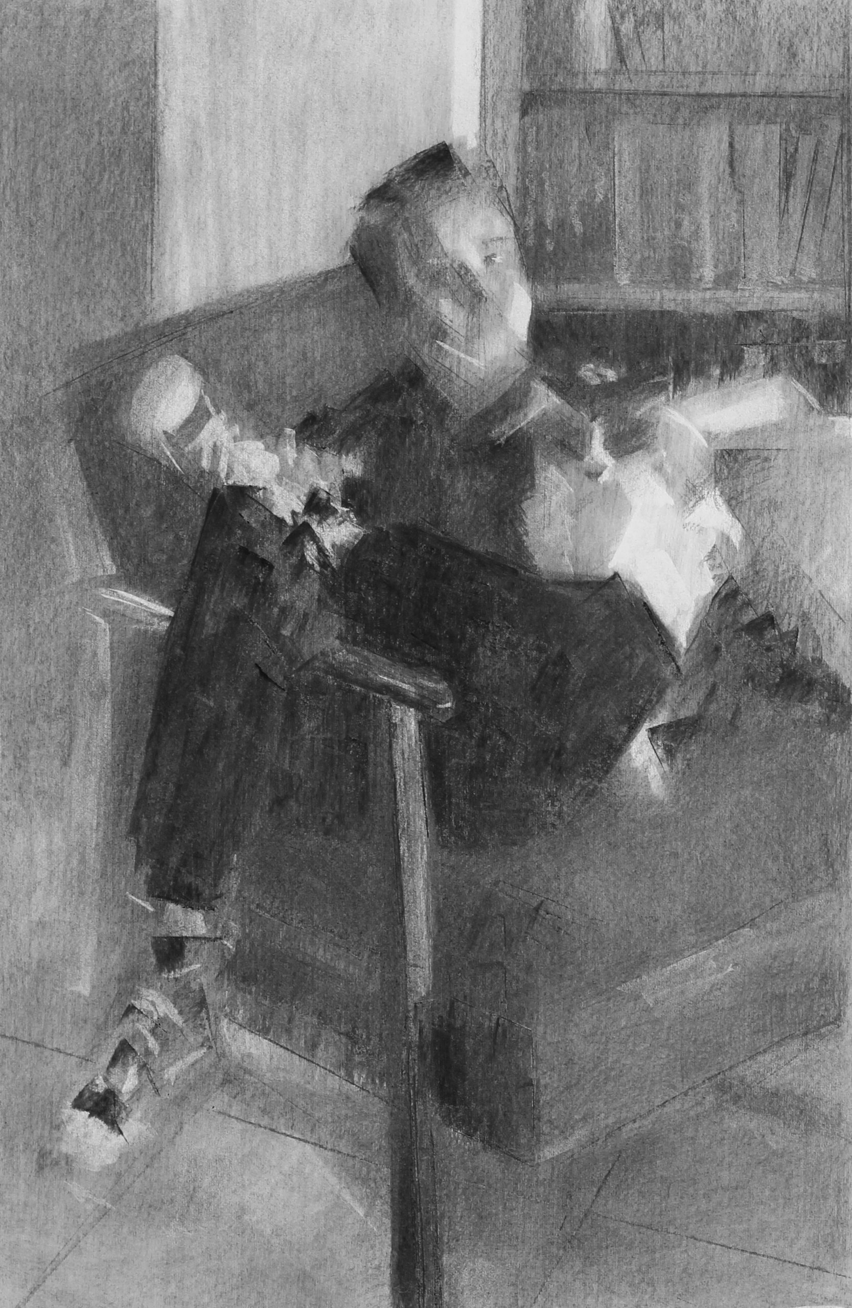 Tigist Yoseph Ron, Itay
2022, Charcoal on paper, 39 x 58 cm