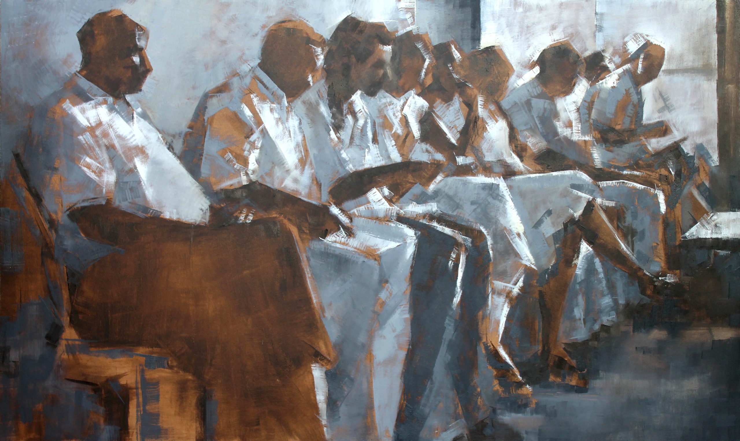 After the Wedding, 2023 
Oil on canvas 
35.4 x 59.1 in 
90 x 150 cm